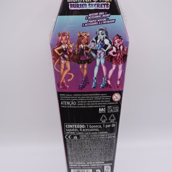 Monster High Buried Secrets Mystery Doll + 5 Accessories Inside New In Box - Picture 7 of 9